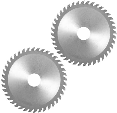 Angle Grinder Wood Saw Cutting Blade– 2PCS 40T Carbide Teeth Circular Saw Blades – 4.5 Cutting Disc for Hardwood, Plywood, PVC – 7/8 inch Arbor, Smooth Cutting for Woodworking and DIY Projects