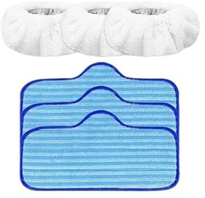 Tampons en microfibre réutilisables, compatibles avec le nettoyeur vapeur Dupray Neat, tampons de rechange absorbants et durables avec petits bonnets.