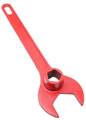 ifundom Clé à Molette pour Pompiers en Fonte Rouge, Outil Flexibilité et Résistance pour Bornes Incendie Extérieures