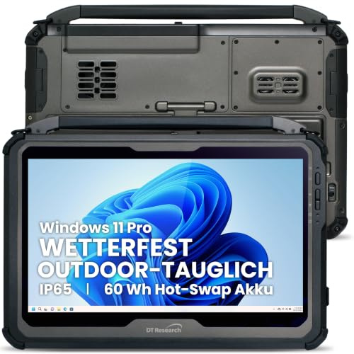 DT Research DT340T - Rugged Industrie MIL Tablet - 14 - Core i5-14. Gen | Wechsel-Akku 60Wh - 8GB RAM/512GB SSD/4,6 GHz - IP65 wasserdicht - MIL sturzfest - Win11 Pro - Backcam - Hitze-/kältefest