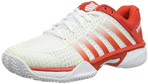 K-Swiss Performance Women KS TFW EXPRESS LIGHT HB Tennis Shoes, White (White/Fiesta 01), 7 UK