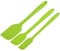 Kochblume Design Teigschaber S, M & L 3er Set | Premium-Silikon & BPA frei| Hitzebeständig | Spülmaschinenfest | Farbe: limette