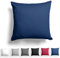 Alreya Mako Satin Kissenbezug 40 x 40 cm - 100% Baumwolle mit YKK Reißverschluss, Superweicher Kopfkissenbezug, Kissenhülle, Oeko-TEX® Standard Zertifiziert, Blau, nur Kissenbezug