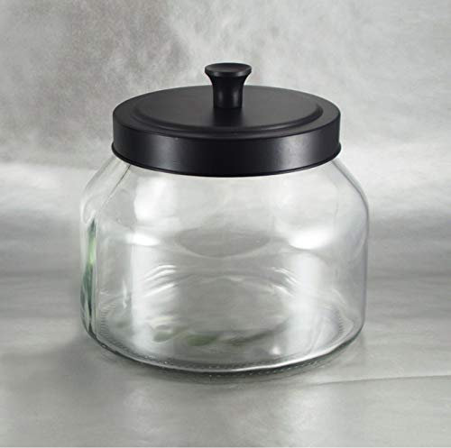 Grant Howard 59104 Vorratsdose schwarz matt Metalldeckel 1,5 l