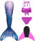 shepretty Fisch Tail Mädchen Fisch zum Monoflosse mit Bikini Sommer Cosplay New,jcka24-130