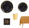 MAXI PRODUCTS - Kit 12 Personas - Decoración Navidad Destellos - Pack 62 uds - Temática Navideña - Vajillas Completas Navidad - Diseño Único