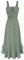 Damen Maxikleid Blumenkleid Freizeitkleid Swing Trägerkleid Sommerkleid Hochzeit XL Grün-Weiße Blume
