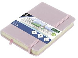 Kangaro Art Skizzenbuch A6 Violett PU Hardcover 80 Blatt 140 Gramm cremefarbenes Papier