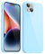 Svanove for iPhone 14 Plus Case Silicone, Glossy Soft Rubber Gel Jelly Cute Protective Plastic Simple Plain Phone Case Cover for Women Girl, Slim Thin Flexible Shockproof TPU, Light Blue