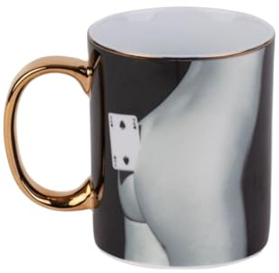 TAZZA SELETTI PORCELLANA TOILETPAPER HOME SPADES ART 17222