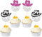 SYKYCTCY 24 Pack Sparkling Disco Ball Cupcake Toppers Western Cowboy Hat Cupcake Picks Cowgirl 70s Disco Balls Cupcake Decorations for 1970s Music Disco Theme Birthday Party Cake Decorations Supplies