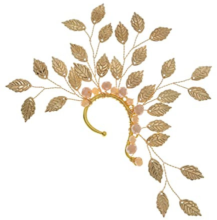 GALPADA Ear Cuff Leaf Design Non-piercing Earring Decor for Women Cartilage Earring Jewelry