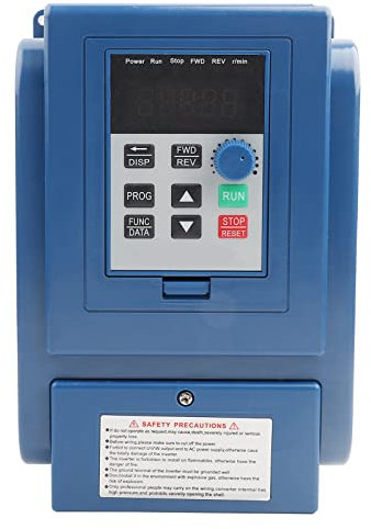 1 Contrôleur de Fréquence 380 VAC, Contrôleur de Vitesse VFD pour Moteur AC 4 KW, Variateur de Vitesse Réglable pour Moteurs Triphasés, Variateur VFD avec Technologie de Contrôle
