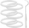 6 pièces Bague d'Étanchéité, Joints pour Mixeur Nutri Ninja, 10cm Joints Toriques en Silicone Rechange avec Crochet pour Extracteur Ninja Auto-iQ Pro CT680 BL456-30 BL480 BL681A BL682 BL640