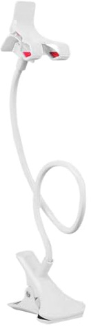 Générique Support Téléphone à Col de Cygne pour Lit | Bras Flexible pour Fixation Mobile | Pince Multifonction pour Smartphones - Fixation Stable Gym, Chambre, Cuisine