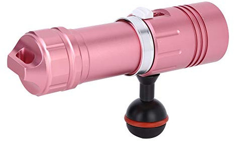 FTVOGUE L2 LED -Taschenlampe Taschenlampe 10000 Lm Stiefloses Dimming Zum Campen mit Sehr Hellem Strahl (PINK)