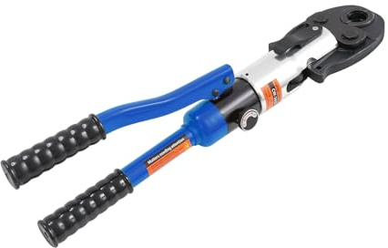 Rohrpresszange, Profi Presszange U-Kontur+TH 16-20-25-32 Set, 10 Tonnen Hydraulische Presszange Crimpzange für Verbundrohr und Fittings TH Profil Crimp Rohrpresszange (Blau)