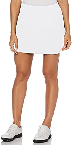 PGA TOUR Women's 16 Airflux Dry-Fit Golf Skort with Tummy Control Waistband, Bright White, X-Small