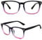 GQUEEN Fake Brille Ohne Stärke Damen Herren Nerdbrille UV400,PE2