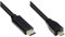 Good Connections Câble de connexion USB 2.0 - USB-C mâle vers USB 2.0 Micro B mâle - Conducteur en cuivre, double blindage, transfert de données 480 Mbit/s - Noir - 2 m