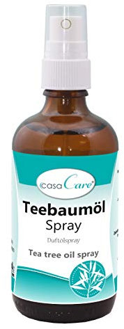 cdVet Naturprodukte casaCare Teebaumöl Spray 100 ml - Duftölspray - angenehmer + frischer Duft - Reinigung der Atemluft - Verbesserung Raumklima - ätherische Öle - Wohlbefinden - natürlich -