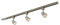 Track Lighting Kit | 1 Meter Tracking with 3 Bullet Shaped Fully Adjustable Spotlight Heads | Satin Chrome Finish | LED Compatible Dimmable