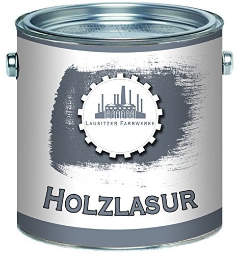 Lausitzer Farbwerke Holzlasur traditionelles Terrassenöl Holzschutzlasur Holzschutzanstrich Spezial-Lasur (1 L, Palisander)