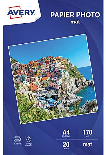 AVERY Fotopapier, matt, A4, 170 g/m², 10 Blatt 2585-20 Blatt