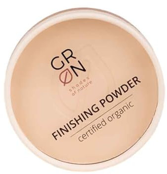 GRN [GRÜN] Biokosmetik Finishing Powder white ash - Kompaktpuder mit Matteffekt - leichte Textur, natürliche Mineralien - vegan - talkfrei - 9 g