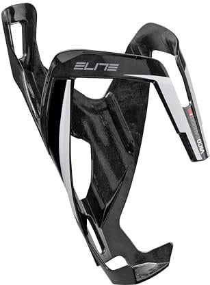 Elite Elite Unisex – Erwachsene Vico Trinkflaschenhalter, Schwarz Glänzend/Weiß, One Size