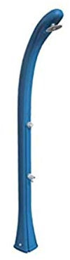 Formidra - Douche Solaire So Happy 28L - DS-H221BL - Douche Solaire Extérieure pour Jardin en PEHD Recyclable avec Rince Pieds, Pommeau Effet Pluie Intense et Mitigeur Chaud/Froid - Bleu - 24x26x216cm