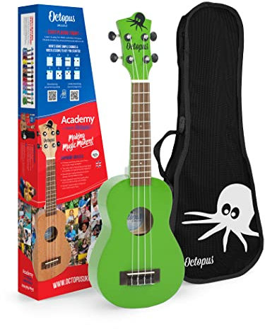 Octopus Sopran Ukulele grün