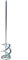 Toolty Helix Plus Mixing Paddle 70 x 400 x 8mm - HEX - Galvanized Mixer, Whisk, Stirrer -2-Blade - for Plaster, Gypsum, Adheives, Concrete, Cement, Glue, Paint, DIY - TLTY-1192 OC