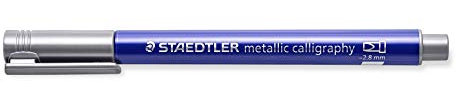 STAEDTLER 8325-81 Design Journey Metallic Kalligraphie-Stift in Silber, Orange, Grün, Grau, Silber, Schwarz