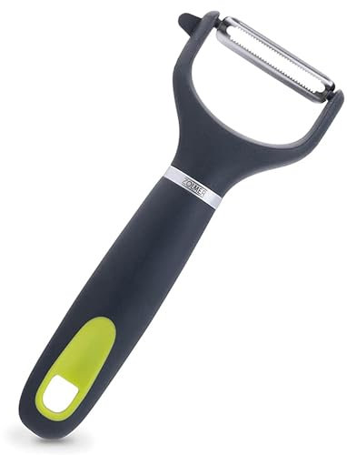 ZOLMER Premium Sparschäler mit Ergonomischem Griff - Extra Scharfer Zweischneidiger Gemüseschäler - Pendelschäler - Spülmaschinenfest