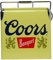 Coors Banquet - Hielera Retro con abrebotellas de 13 L (14 Cuartos de galón), Capacidad para 18 latas, Amarillo y Plateado, Cubo de Hielo de Estilo Vintage para Camping, Playa, Picnic, RV, barbacoas,