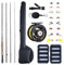 Goture Fliegenfischrute und Spule Combos Fliegenfischen Starter-Kit 2,7 m, 4-teilig, 5/6/7/8 Gewicht Fliegenrute Komplette Fliegenfischerei Combo
