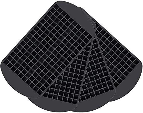 Jisile Bac à Glaçons en Silicone, Lot de 4 Mini Glaçons en Silicone pour 160 Glaçons de Cuisine, Bar, Whisky, Gelée, Lait, Cocktails et Boissons, bac glacon de Glace Pilée, 1 x 1 cm