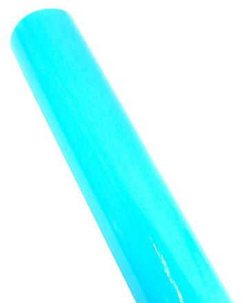 STAR Geschenkpapier 70cm x 2m Rolle einfarbig glänzend Lack Effekt Packpapier Bastelpapier (türkis blau)