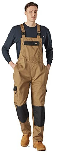 Dickies, Men's Everyday B&B Jumpsuit, Khaki/black, M