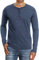 Sailwind Mens Henley Long Sleeve T-Shirt Cotton Casual Shirt(VG Navy Blue,XL)
