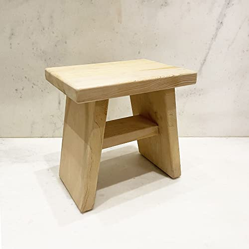 Shark Anatolia Tabouret de bain en bois de cèdre fait main Banc de douche (30,5 cm) BT01S