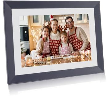 Annadue Elektronisches Fotoalbum, WiFi Smart Digital Photo Frame, 1920x1080 2K 4K IPS Digitaler Bilderrahmen, APP Zum ÜBertragen von Bildern.