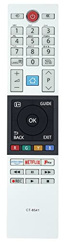 CT-8541 Remote Control Replacement for Toshiba TV 43U2963DB 49U2963DB 50U2963DB 55U2963DB 65U2963DB 24L2863DB 24W2863DB 24W3863DB 28W2863DB 32D3862DB 32W3864DB 43U6863DB 43V6863DB
