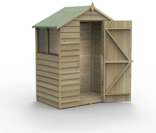 Forest Garden 4LIFE Apex Shed 5x3 - Single Door - 2 Window