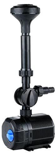 PondHero SuperJet Fountain Pump for Garden Ponds Powerful and Reliable (6200 litres per Hour), Black