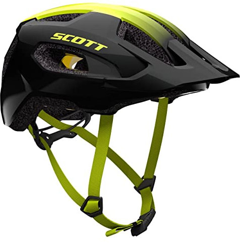Scott Supra Plus MIPS MTB Fahrrad Helm schwarz/gelb 2025: Größe: S/M (52-57cm)