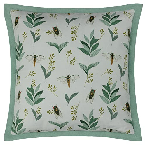 Wylder Lacewing Polyester Filled Cushion,Sage,50 x 50cm
