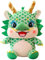 Surakey Peluche Dragon Chinois Jouet en Peluche Mignons 2024 Poupée Porte-Bonheur Poupée Dragon en Peluche Animale Peluche Douce et Moelleuse Kawaii Peluche Dragon Coussin pour Enfants, Vert 20cm