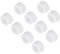 QUARKZMAN Silicona Presión Bloqueo Agujero Tapones Goma Panel Sello Cubierta Superficial Tipo Panel Redondo Impermeables Sellado Tapones 16mm/0.63 Diámetro Blanco, 10 uds